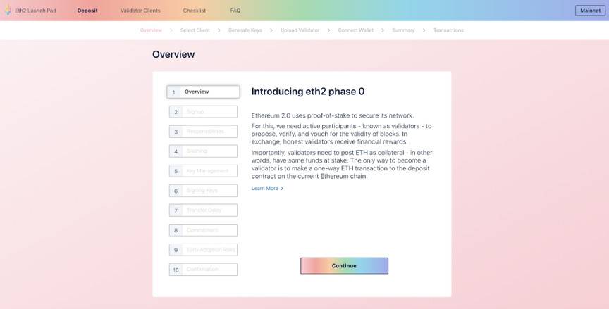 以太坊2.0押金合同来了。请保留此验证节点安装指南4