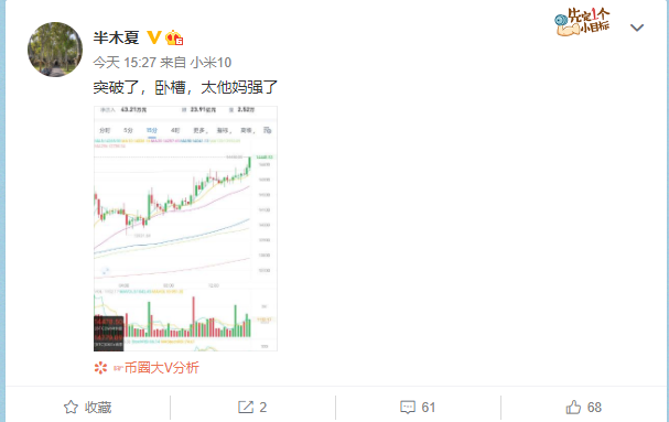 BTC突破14000！空军还在叫嚣一千美元撤资，中国投资者集体下台了？1