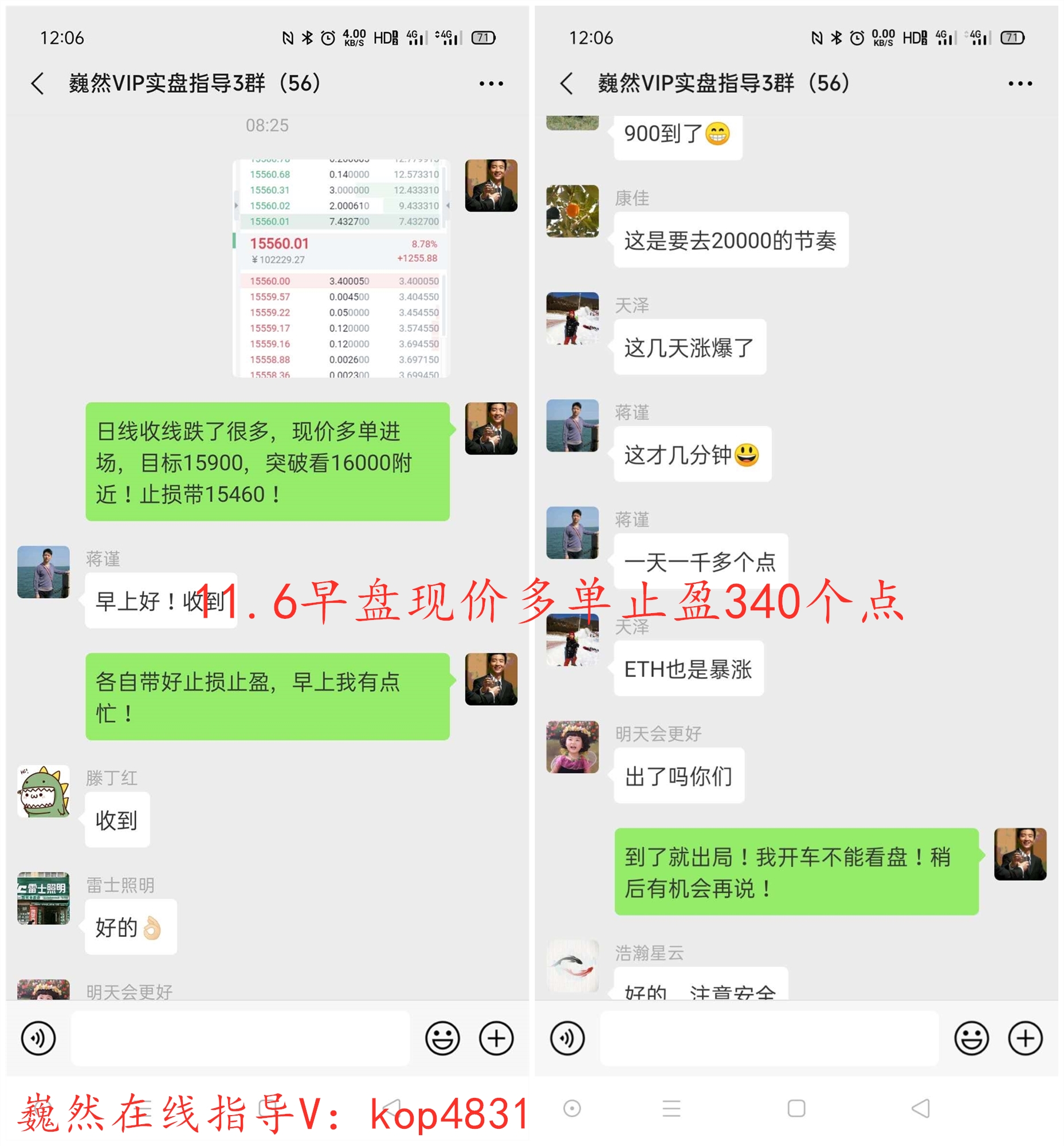 魏然表示，货币：比特币日线单针顶信号，今日做空较为合适8