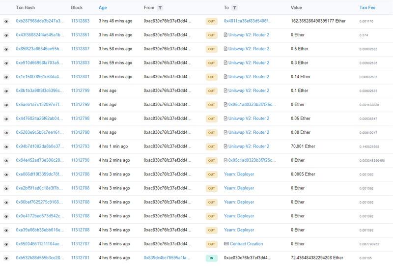 骗子以yfi创始人的新项目为重点，通过发行假币半小时获利5万余美元