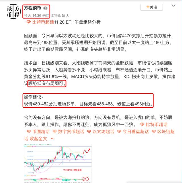 11.20 ETH午盘11美金止盈分享 11.20 ETH午盘11美金止盈分享