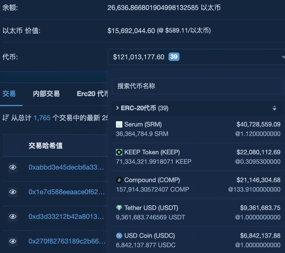 鲸鱼喜欢ETH,Alameda,vitalik买了什么硬币?5 鲸鱼喜欢ETH,Alameda,vitalik买了什么硬币?5