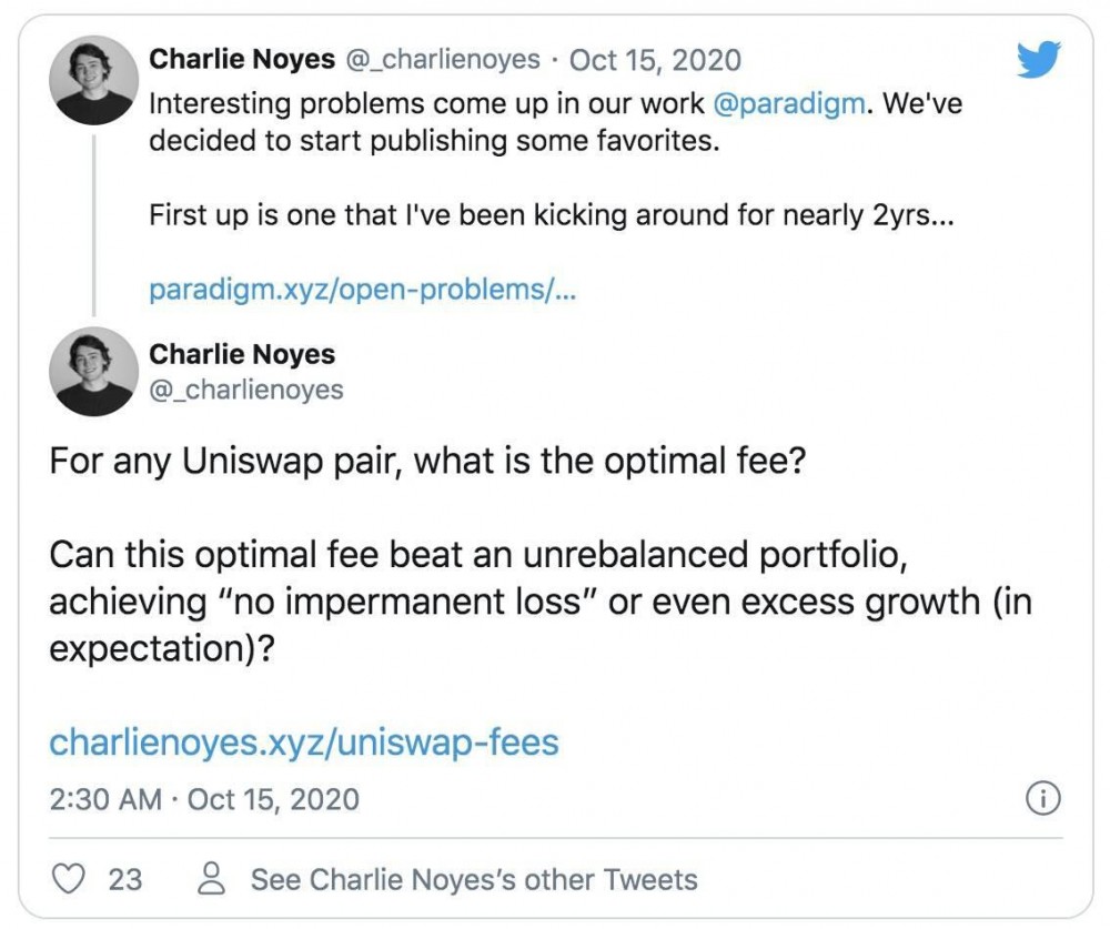 最新范式研究：uniswap的金融炼金术1