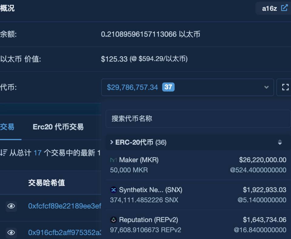 迪菲鲸在布置什么？a16z、polychain和vitalik buterin的位置状态