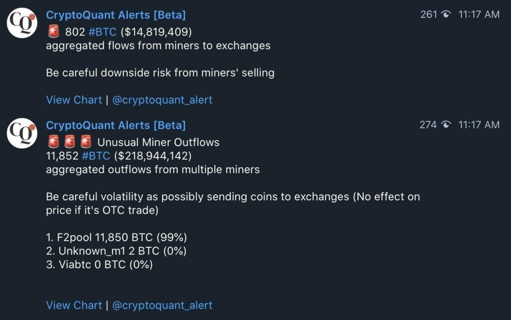 比特币矿商的抛售风险创三年来新高,这不是一个好信号1 比特币矿商的抛售风险创三年来新高,这不是一个好信号1