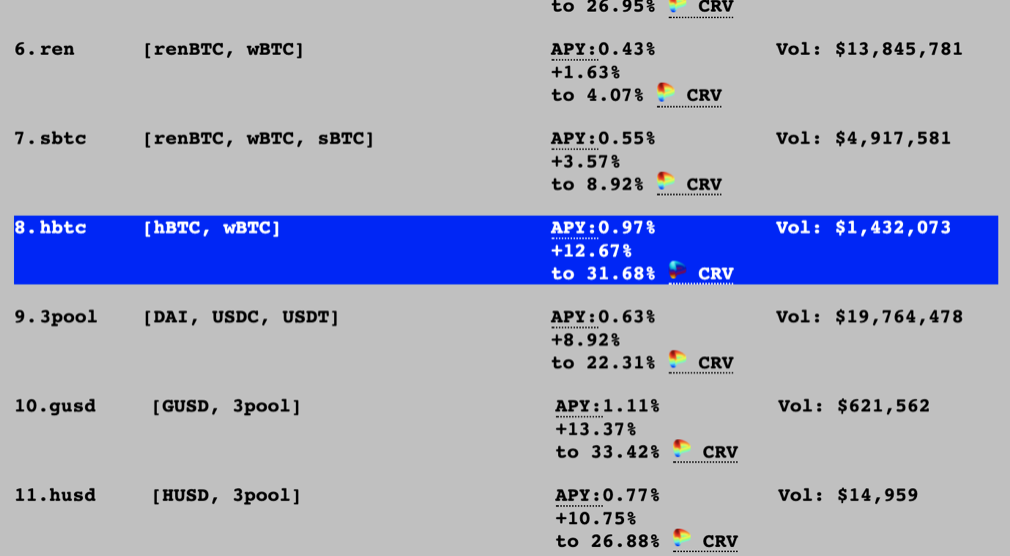 对HBTC双重收益采矿（CRV+farm）的理解2