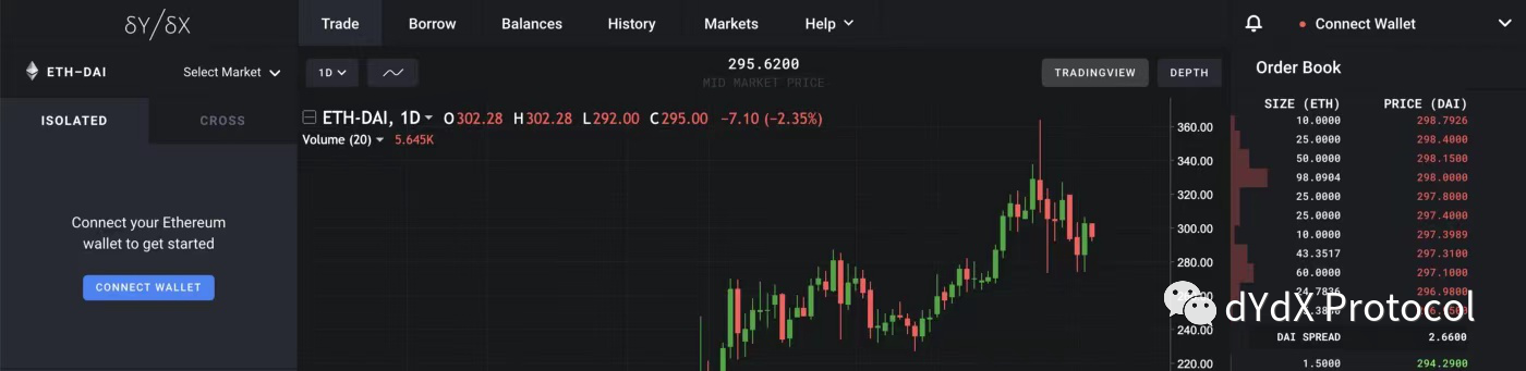 Dydx在线操作教学：借阅4