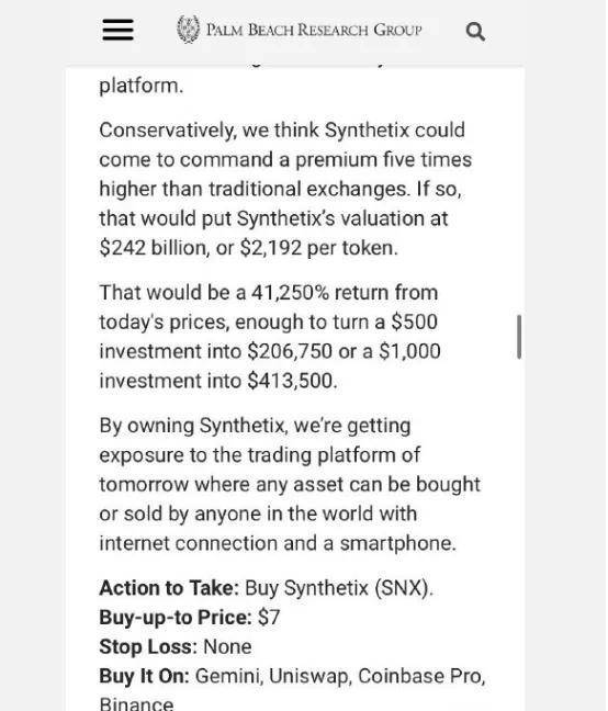 SNx一周内涨幅超过40%，合成资产也开始走高1