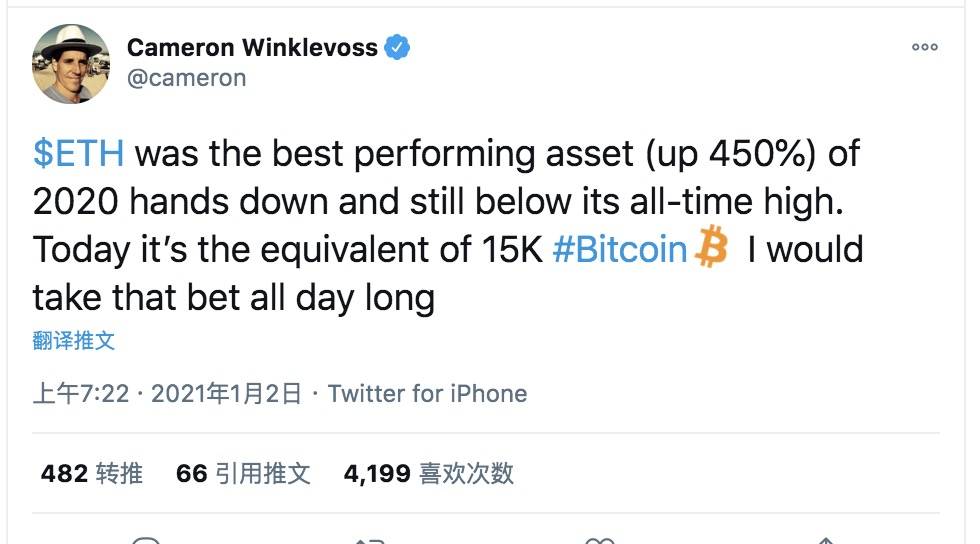 以太币突破1000美元，牛疯了！1