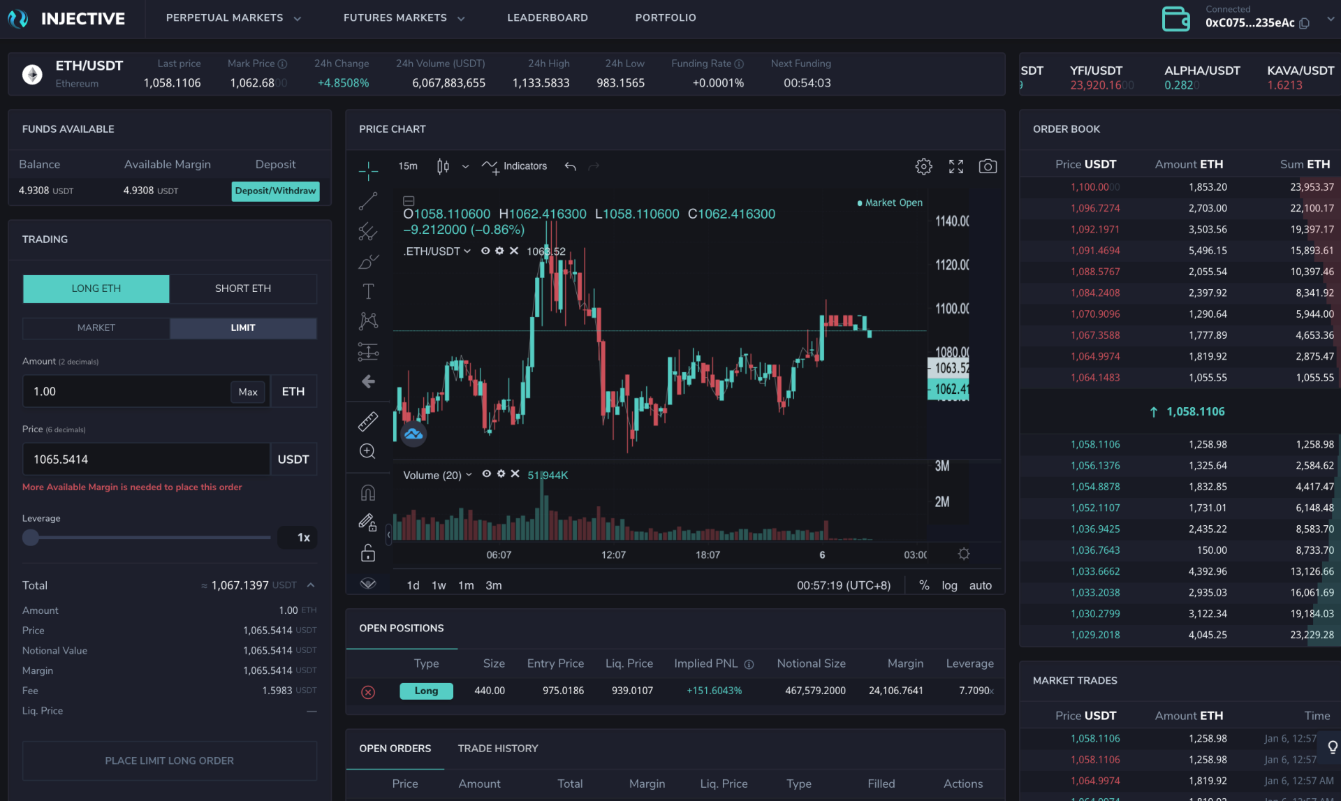衍生品DEX也可以这样玩，在内射测试网有些感觉2