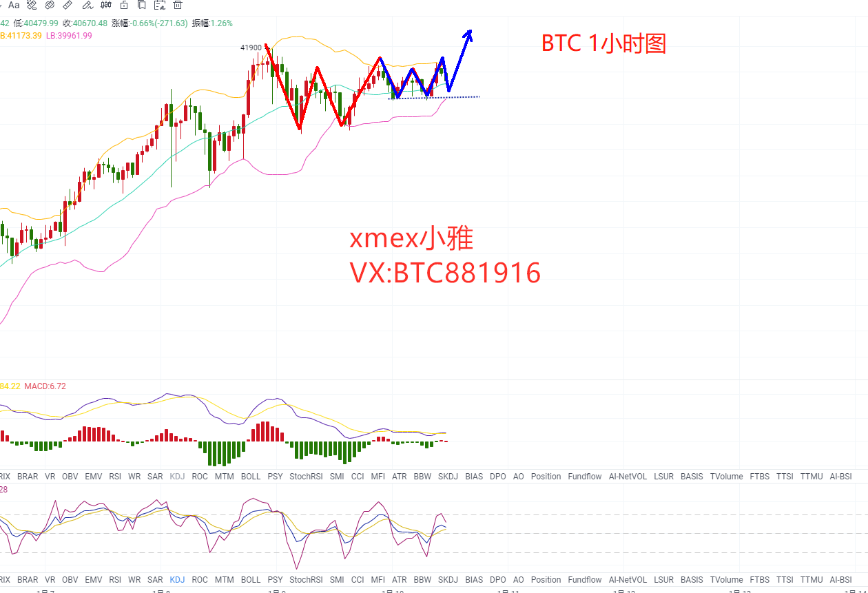 Xmex小雅：1.10比特币行情分析，牛市反弹情绪点燃，反击在即