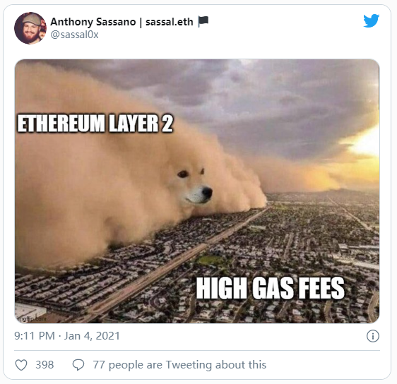 拿着这个空投！以太坊2层解决方案1