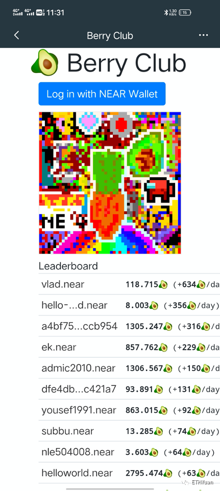 Berryclub挖掘教程：第一套swap、NFT和WiFi应用程序的near协议1