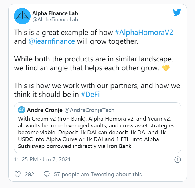 AC表示正在与curve团队合作，最终确定合作内容，为“defi联盟”增加新成员？