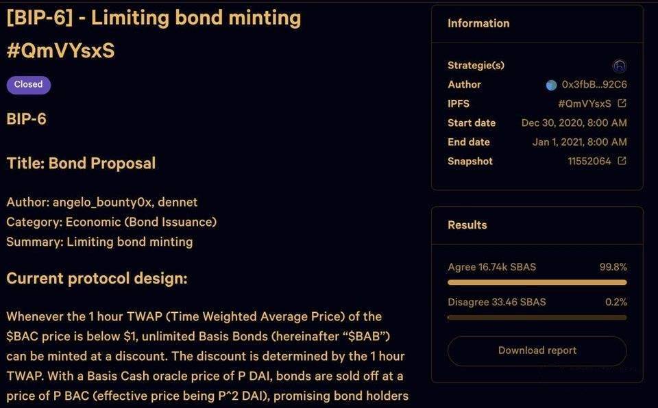 Basis Cash 创始人聊项目规划：动态铸币门槛与 Basis Swap 等2