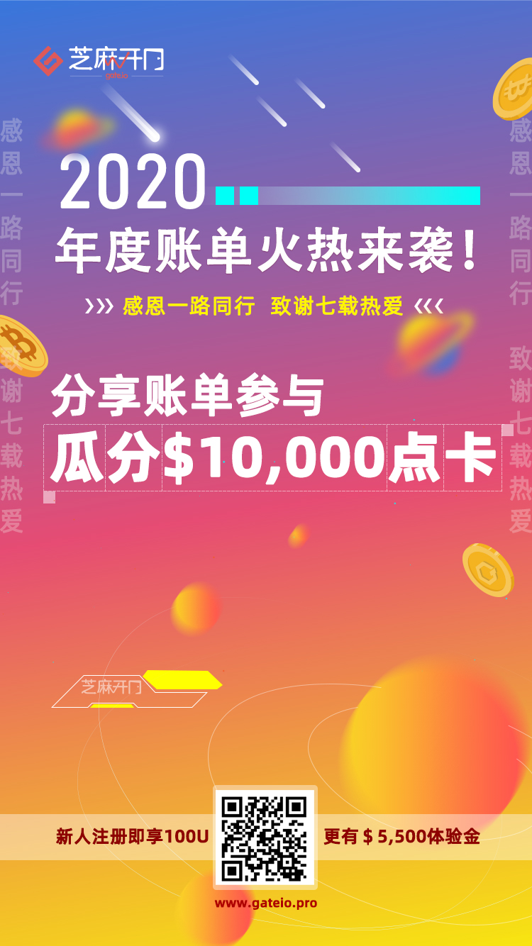 Gate.io芝麻开门2020年度账单上线，查看您的2020财富之路1