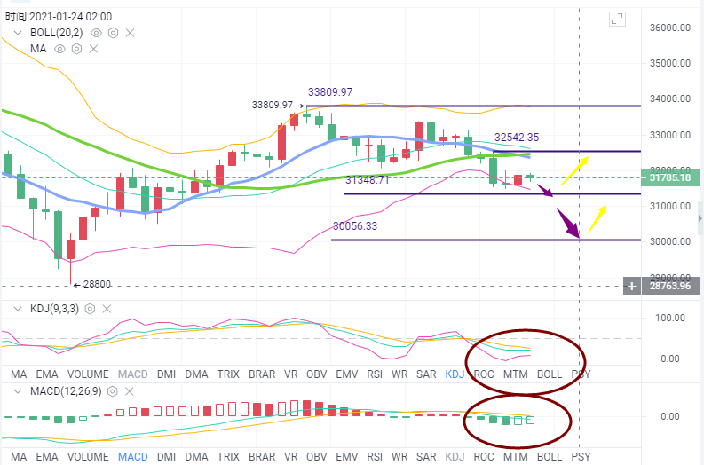 钱海导报：BTC在长短时间内反反复复