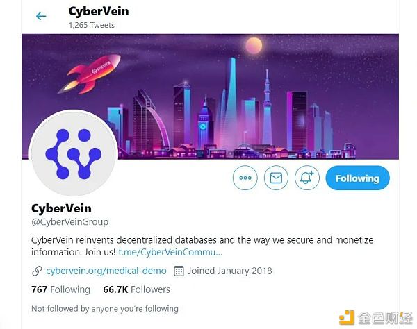CyberVein信息平台汇总 每个赞和关注都是价值数据5
