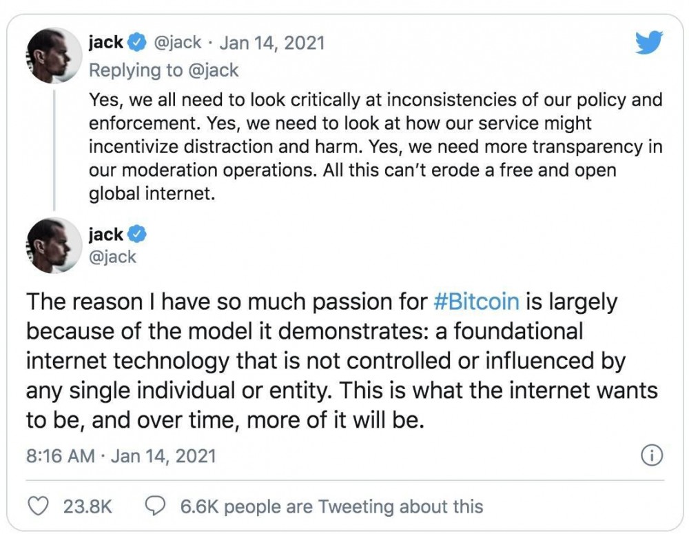 特朗普的账户被封后，大量用户涌入区块链网络1