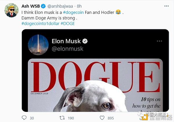 马斯克平台比特币狗币暴涨1000%币圈沸腾2