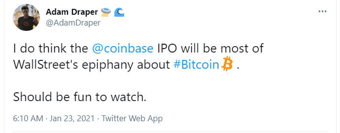 罗比尼奥的估值只有200亿美元，而coinbase已经是1000亿美元了？