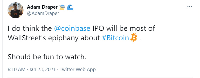 罗比尼奥的估值只有200亿美元，而coinbase已经是1000亿美元了？