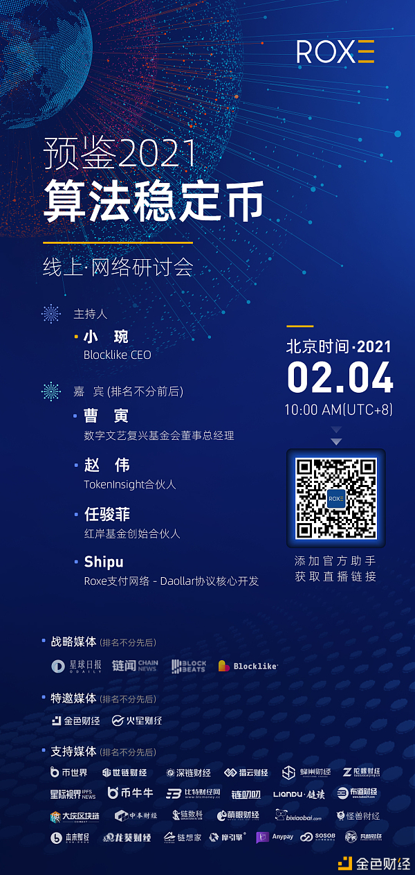 Roxe研讨会|预鉴2021·算法稳定币