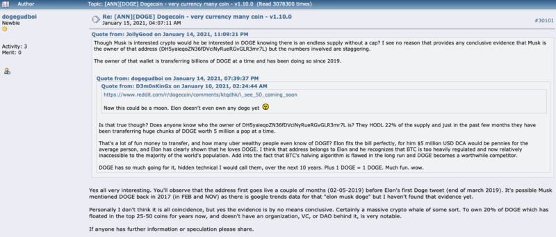 DOGE神秘巨鲸地址持币量占总供应量的27%3