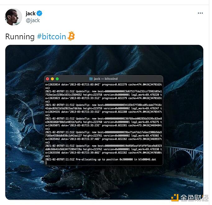 Twitter CEO或运营比特币节点