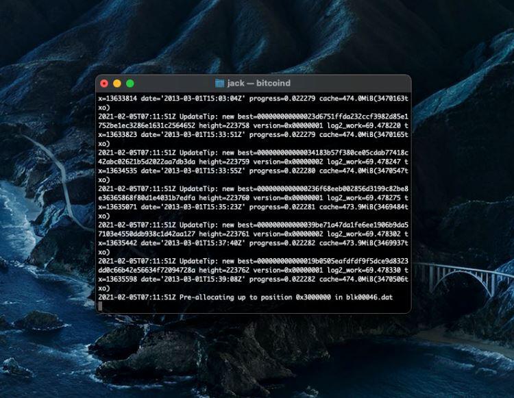 Twitter首席执行官杰克•多西(jackdorsey)在macm1上运行完整的比特币节点 Twitter首席执行官杰克•多西(jackdorsey)在macm1上运行完整的比特币节点