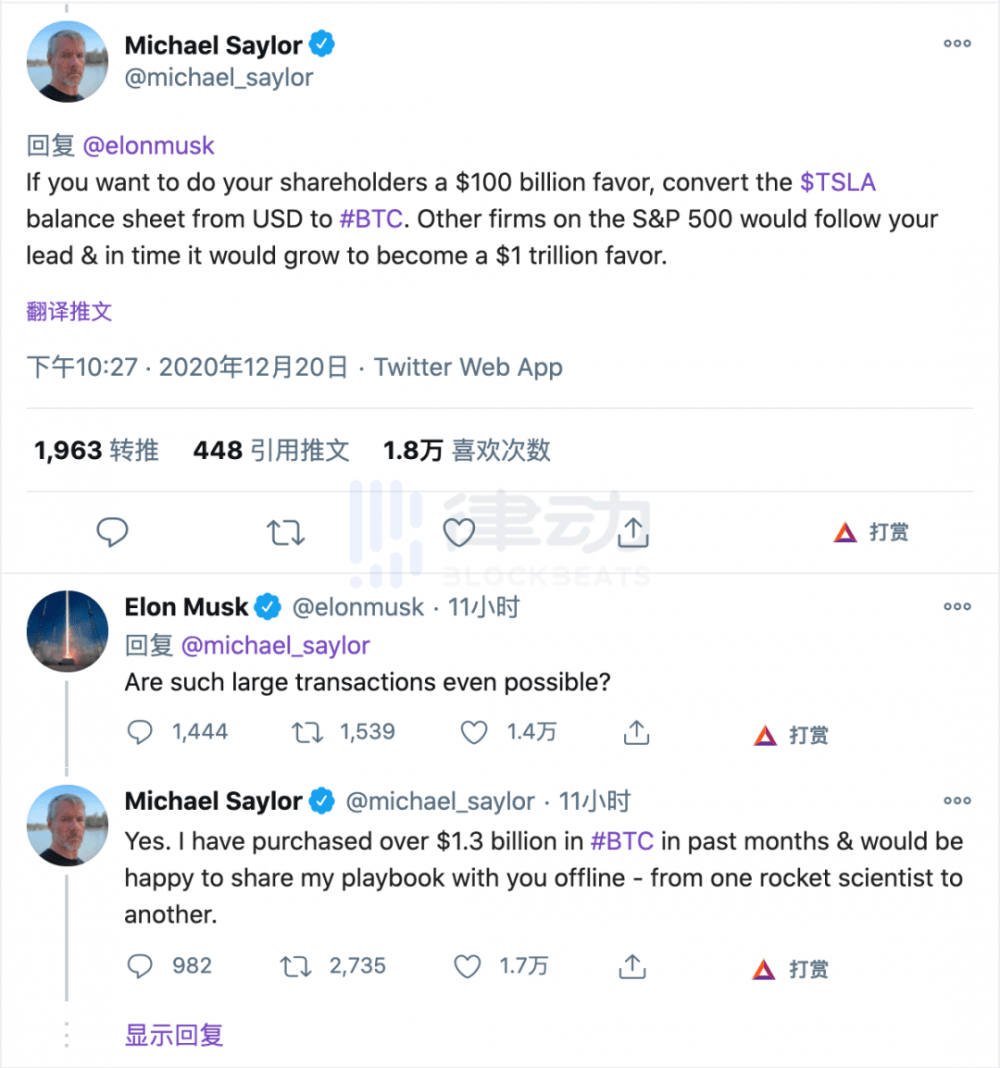 特斯拉对比特币的投资将如何影响Z时代两个Yolo资产的遭遇？1