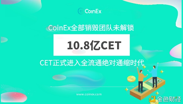 CoinEx全部销毁未解锁的CET10.8亿枚,进入绝对通缩时代 CoinEx全部销毁未解锁的CET10.8亿枚,进入绝对通缩时代