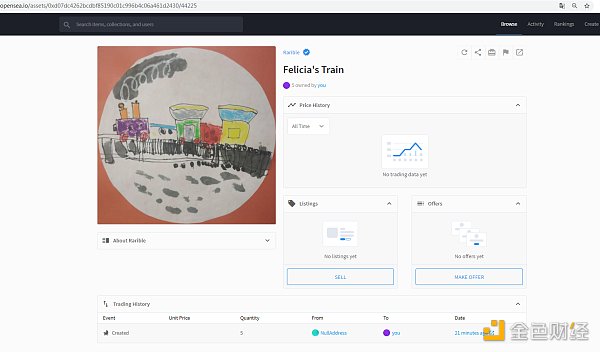 金色荐读 | 手把手教你在Opensea和Rarible发行NFT7