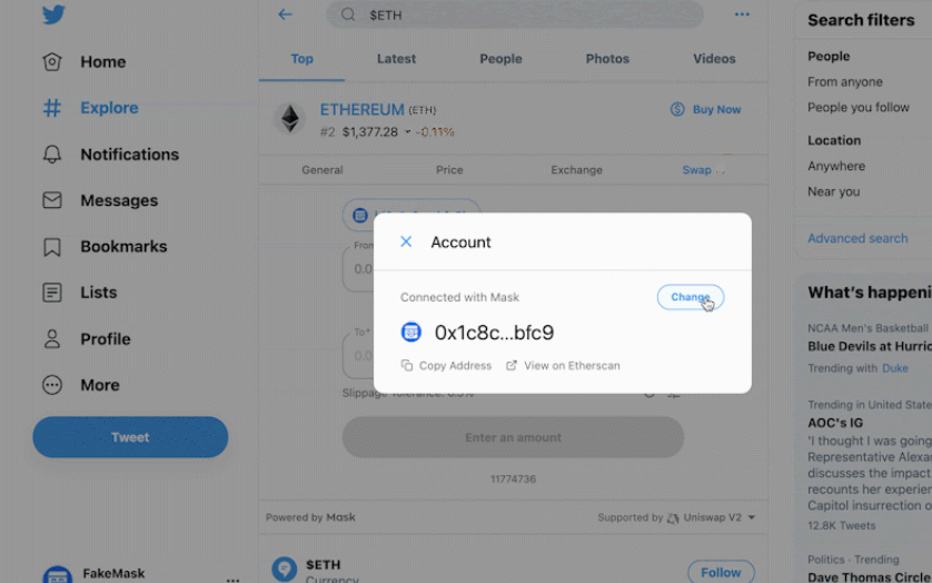 手拉手教你如何使用husd参与交换和空投面具网络ITO6