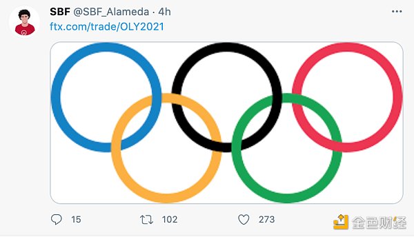 金色观察 | 如何参与FTX 推出的奥林匹克 2021 预测产品 金色观察 | 如何参与FTX 推出的奥林匹克 2021 预测产品