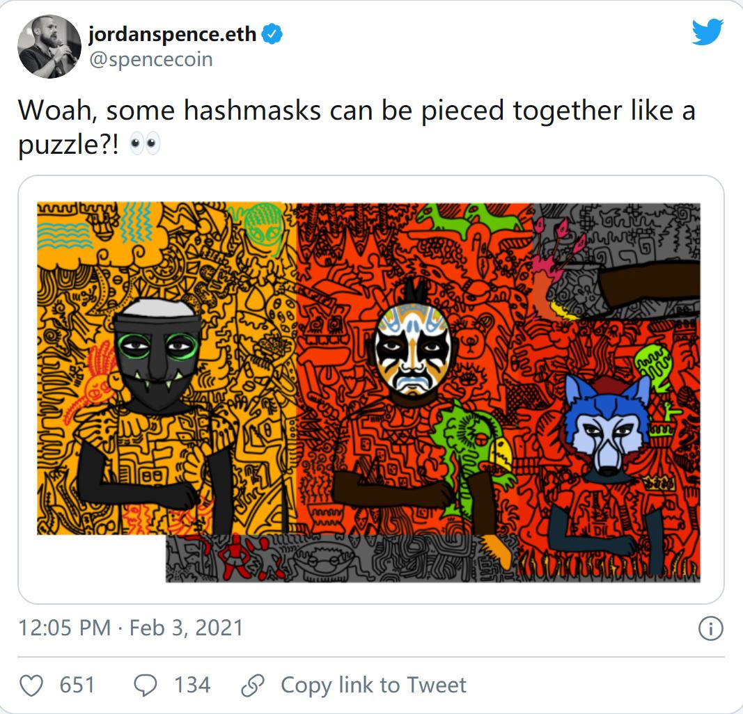 背景：NFT项目hashmask：以太坊最成功的加密艺术品销售案例之一7