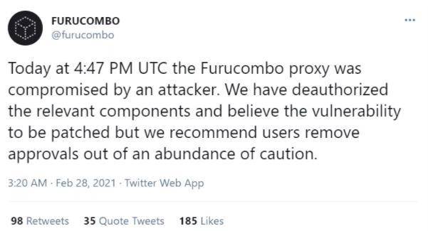 Furucombo 究竟为何会遭受攻击？慢雾拆解攻击细节