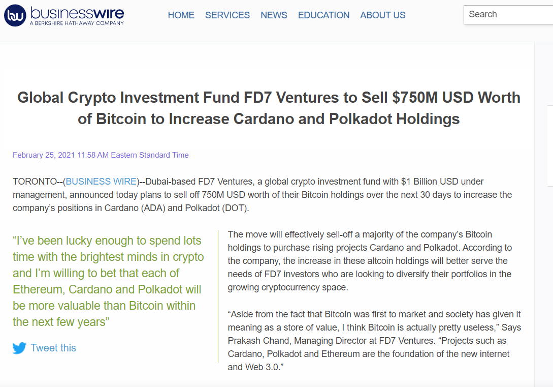 大盘普跌，ADA逆势上涨，创始人：“我一脸懵圈”1