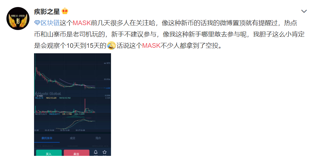 隔夜上涨3000%，然后下跌86%。带薯片的面具还能涨吗？3