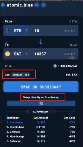 三分钟了解「最划算」的 DEX 聚合器 atomic.blue3 三分钟了解「最划算」的 DEX 聚合器 atomic.blue3