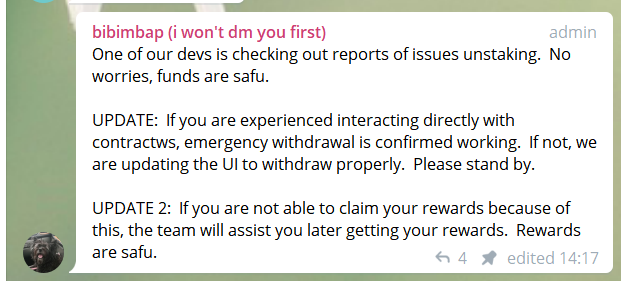 突然：BDP挖矿结束，一个bug差点造成66亿美元的用户资产拿不出来，已经解决了7