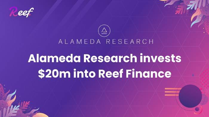 波卡DeFi项目Reef Finance筹集2000万美元 Alameda Research是唯一投资者