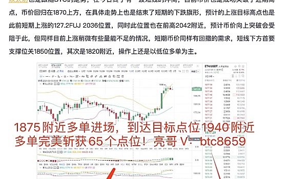 梁戈点评货币：3/14ETH的多订单布局收获65个利润点，这是检验其实力的唯一标准