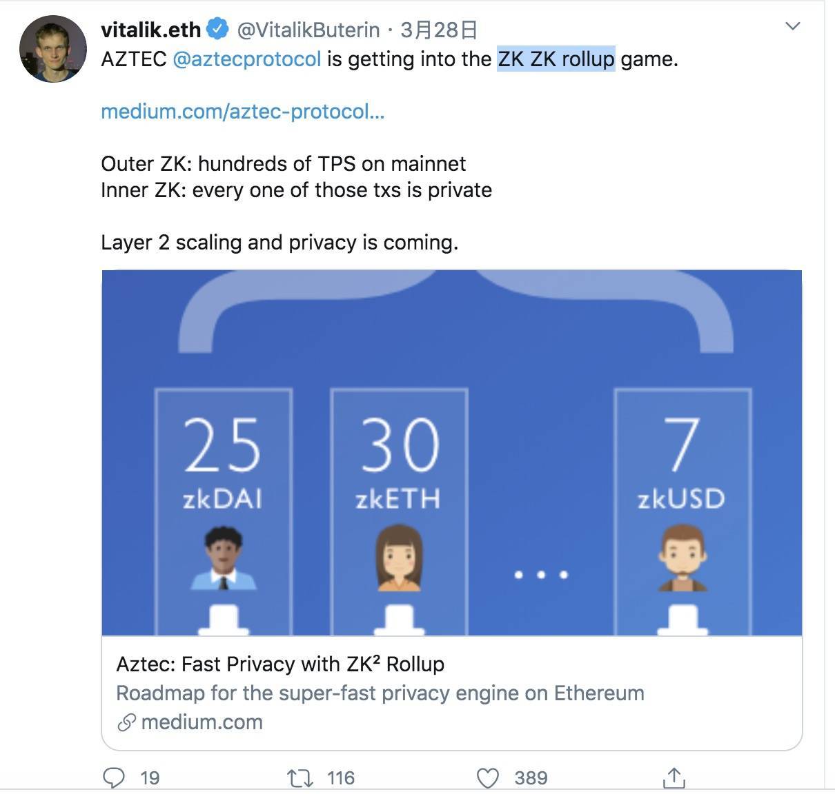 DeFi新玩法丨隐私Rollup服务上线！带你体验Aztec网络上的ETH匿名转账3