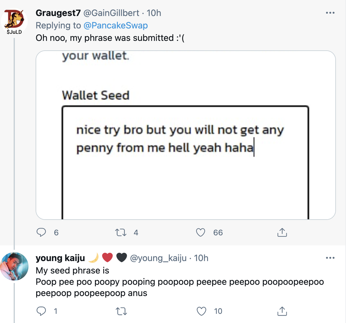 许多def项目被DNS劫持。请保护您的私钥和助记词！1