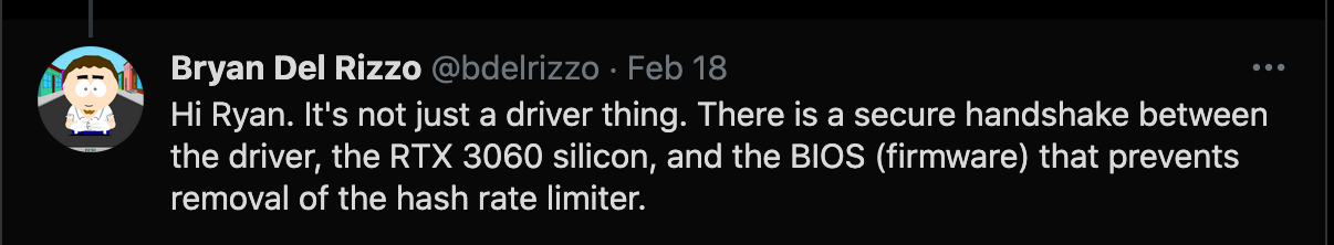 英伟达意外解锁了RTX 3060以太坊挖矿限制器，重大失误？3
