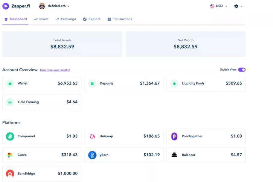 DeFi 聚合层被低估了？解析 InstaDApp 、Zerion、Zapper 等聚合应用6