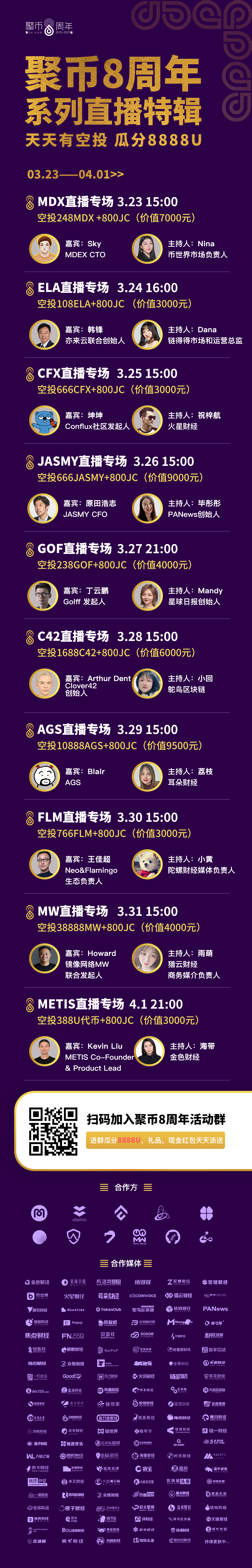 聚币8周年直播特辑| MDEX直播专场-DeFi世界第一金铲子1