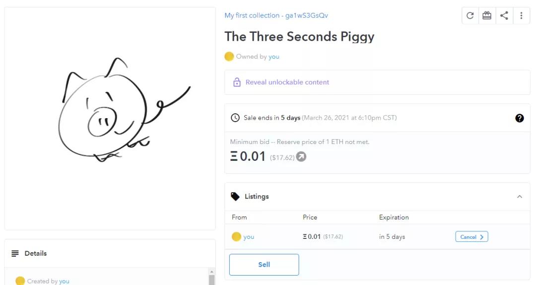 我试着卖一本NFT的“杰作”，结果发现世界上没有钱可赚21