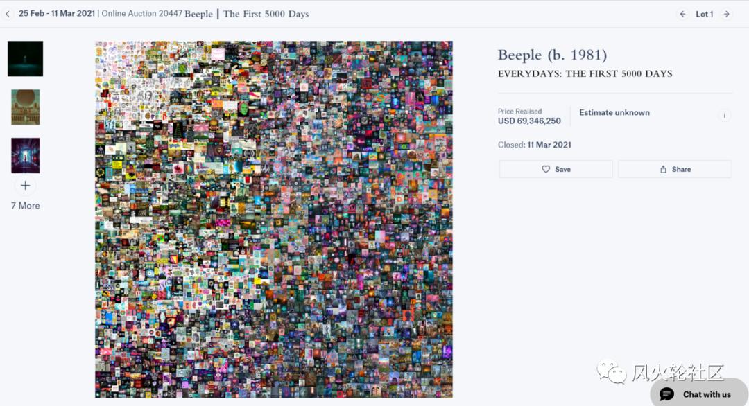 NFT传奇：这家伙几十年来每天都画一幅画，最后以6900万美元的价格卖出2